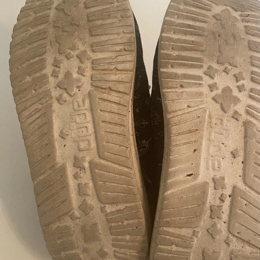 Carter's Tan Perforated Heart-Detail Slip-On Flats